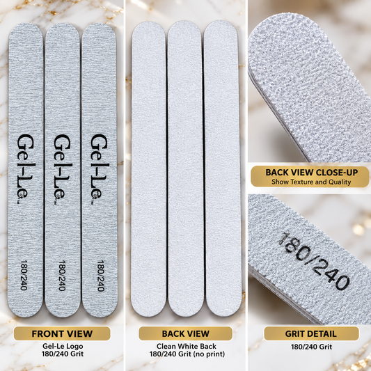 Gel-Le - Zebra Nail Files 180/240