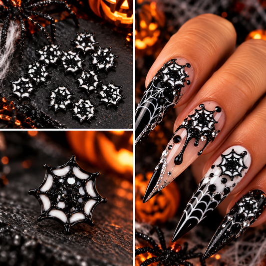 Queen - Nail Charms 10pc - #421 Spiderwebs