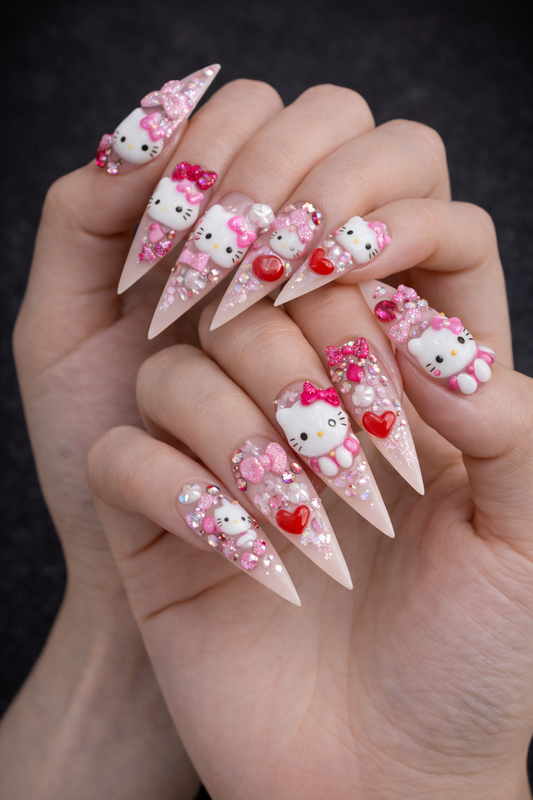 Hello Kitty Charms - 3D Nail Art 105pcs