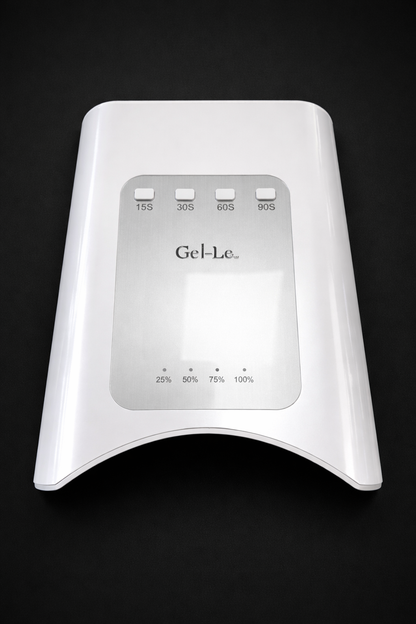 Gel-Le - Cordless LED Nail Lamp 112W (White & Silver)