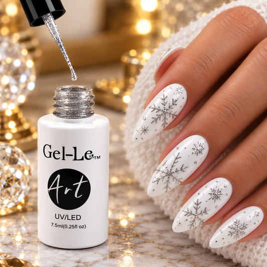 Gel-Le - A12 Silver Glitter  (Gel Art)