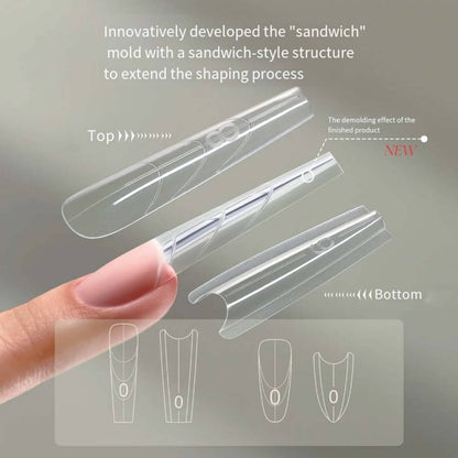 Gel-Le - Nail Mold - Sandwich Nail Form