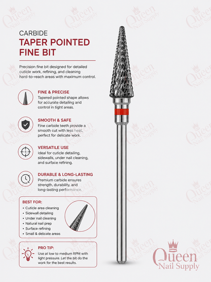 Carbide Tapered Point Bit - Fine