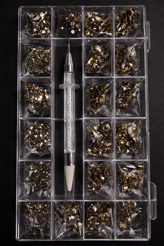 Gel-le - Luxury Rhinestone Kit #14 (Rusted Gold)