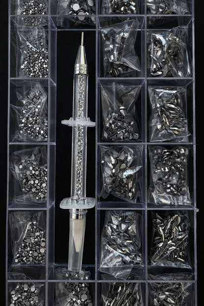 Gel-le - Luxury Rhinestone Kit #13 (Metallic Grey)