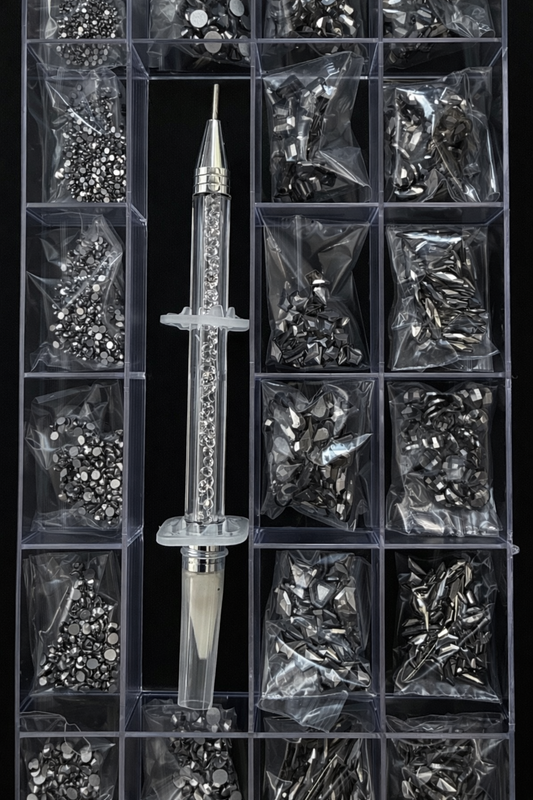 Gel-le - Luxury Rhinestone Kit #13 (Metallic Grey)
