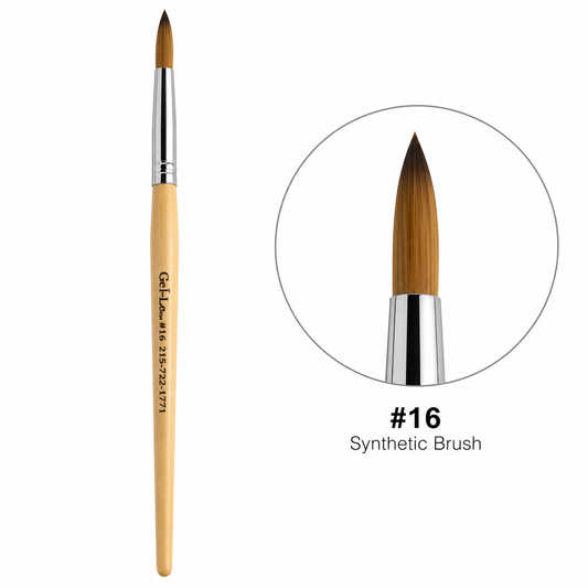 Gel-Le - Synthetic Art Brush Wood Handle #16 (Not Pressed)