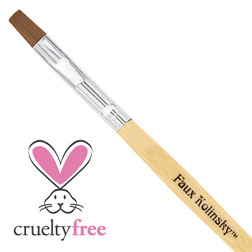 AmericaNails - Faux Kolinsky | Square Gel Brush