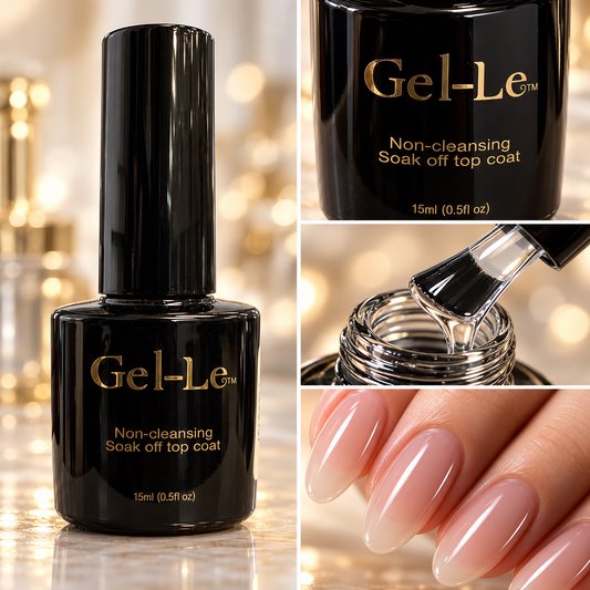 Gel-Le - Non-Cleansing Top Coat .5oz(Gel)