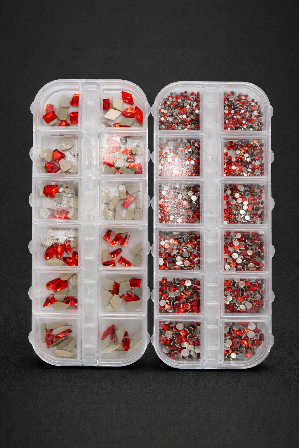 Queen - Red Rhinestone  - Gems - Duo Set - #22