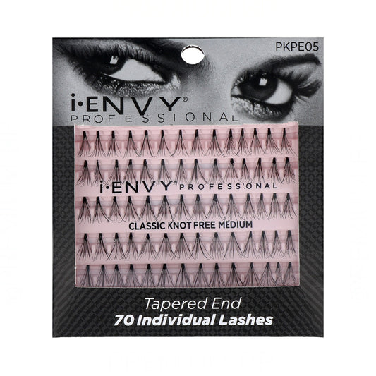 i•ENVY - PKPE05 Classic Black Individual Knot Free Medium 70pc (Limited)