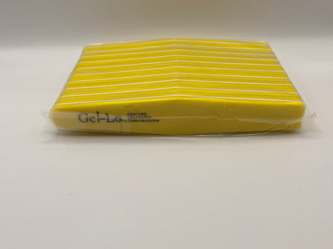 Gel-Le - Sponge File - 100/180 Yellow 1pc
