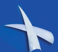 USN - Natural Stiletto Nail Tips (540pc Half-Moon)