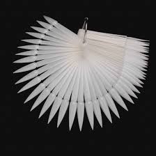 Polish Display Fan - Natural Stiletto 50pc