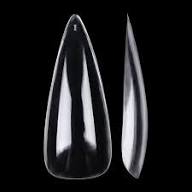 Gel-Le Clear Stiletto Full Coverage Long Tips