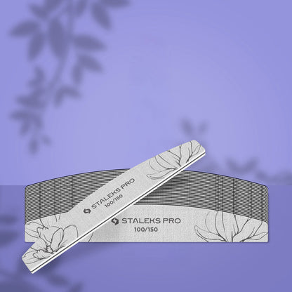Staleks Pro - EXPERT 40 Crescent Nail File 100/150 grit 25pc