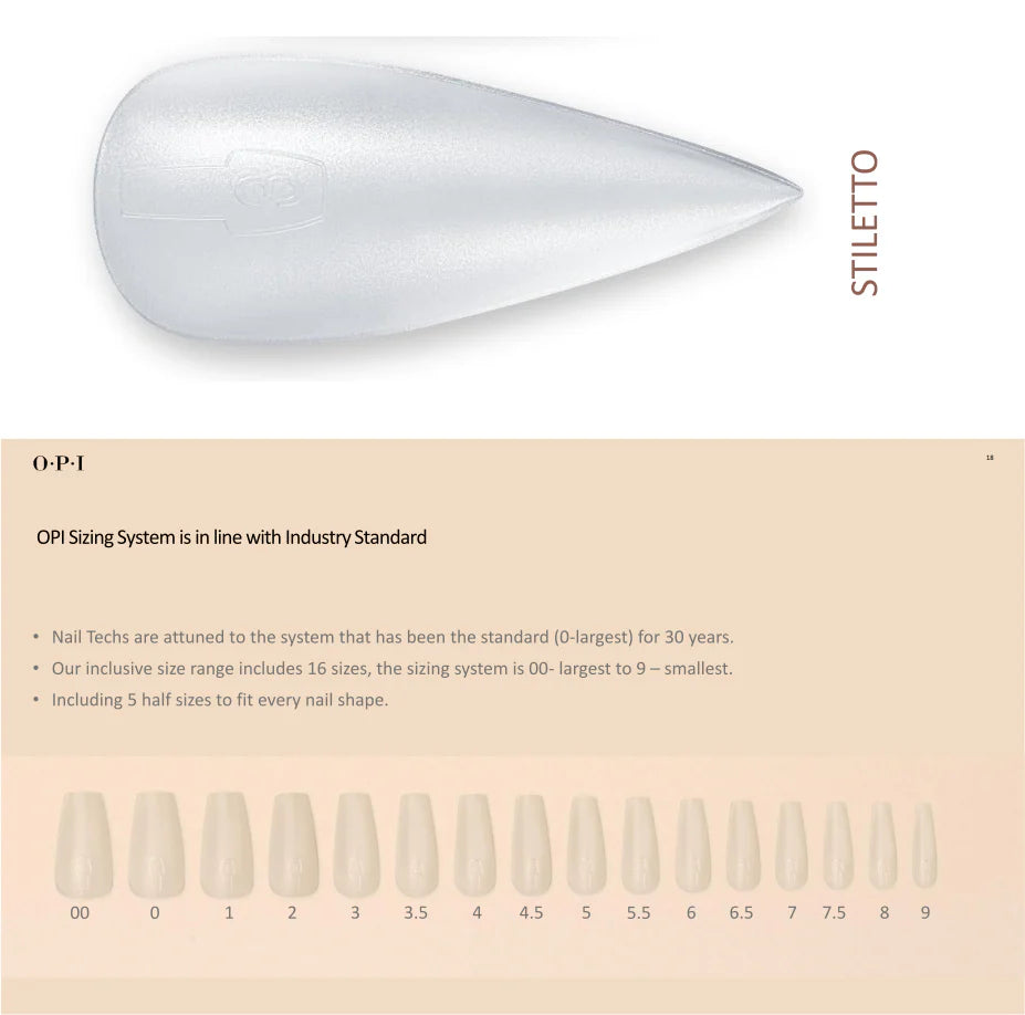 OPI - GELevate - Soft Gel Tips 640pc - Stiletto