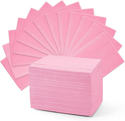 Gel-Le - Disposable Poly-Back Manicure Towels 125pc (Pink)