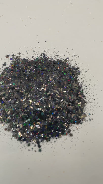 Gel-Le - Glitter (Black)Jar TSA-W #9 (20g/0.7oz)