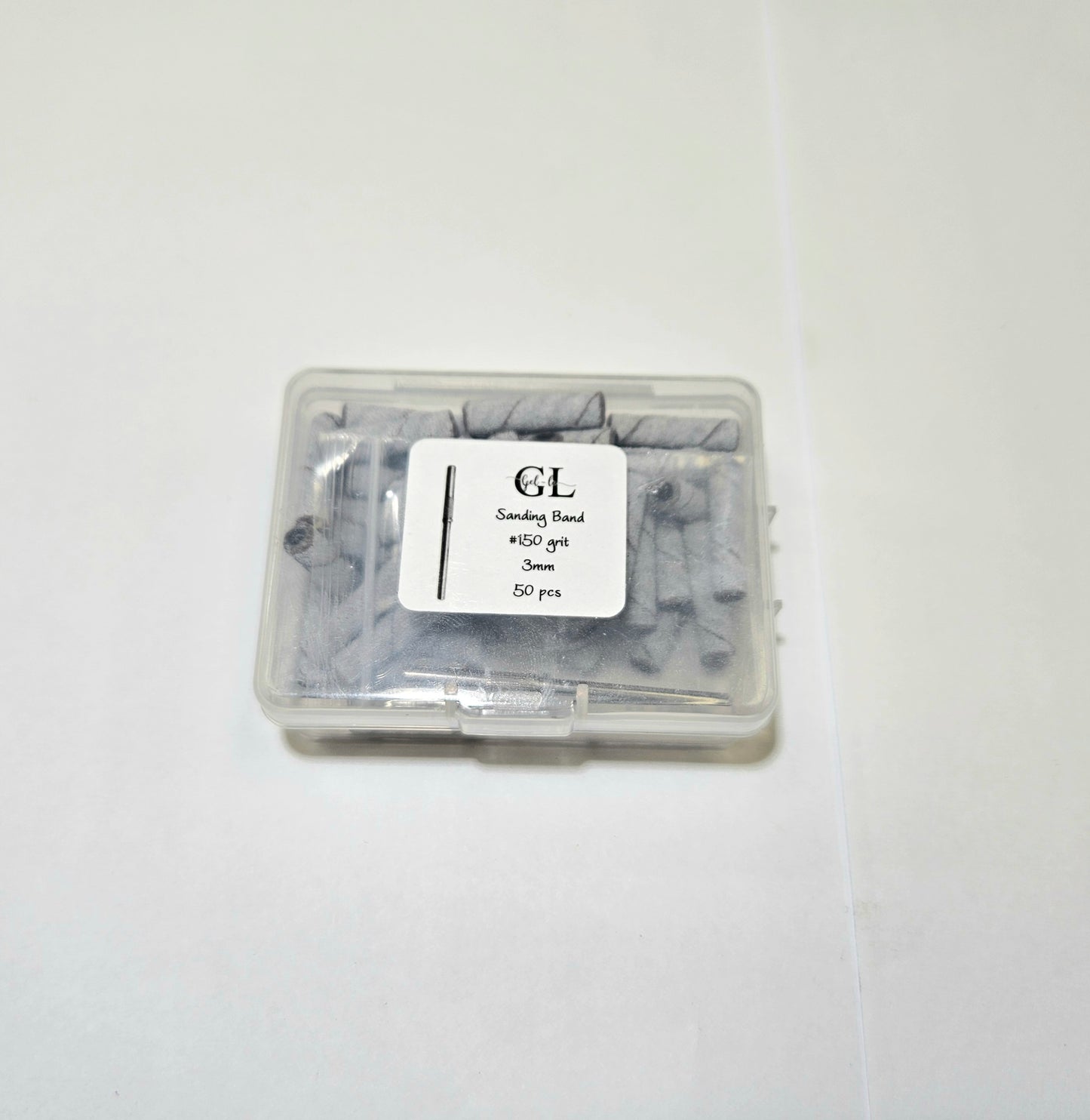 Gel-Le - Mini 2xl White Sand Bands 50pc - Medium 150 Grit