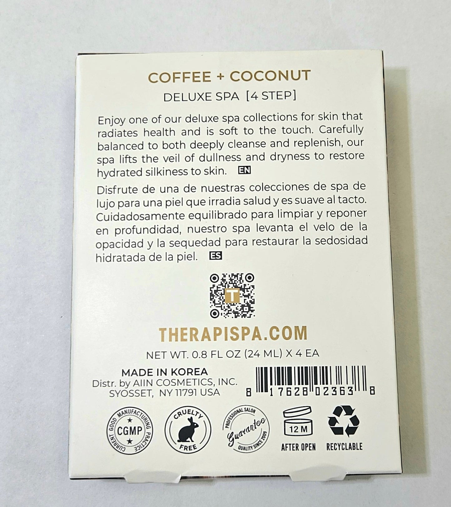 Therapispa 4 Step Deluxe Spa - Coffee + Coconut (Limited)