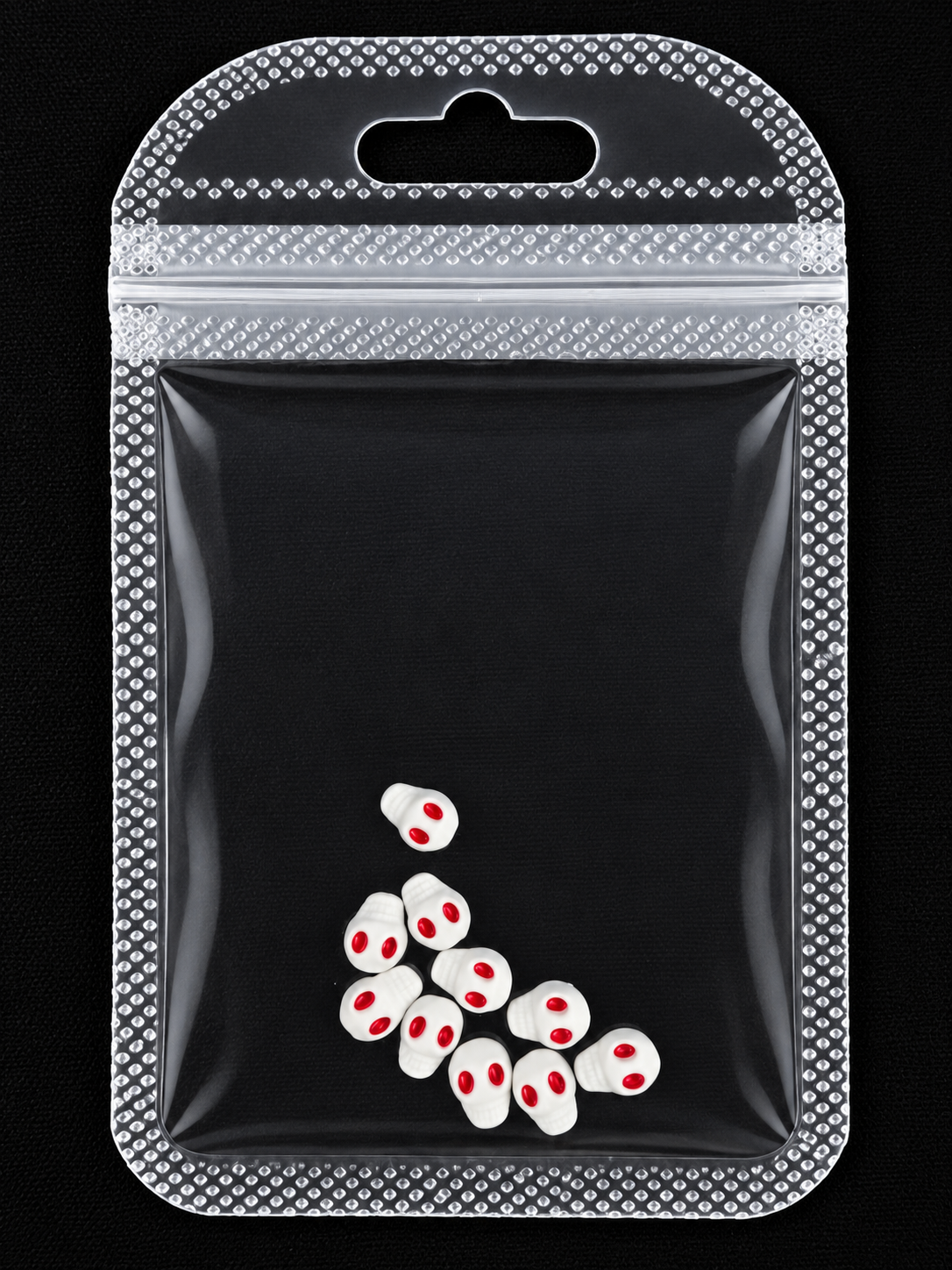 Queen - Nail Charms 10pc - #423 Skulls - Halloween