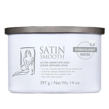 Satin Smooth - Wax Pot - Zinc Oxide Wax 14oz.