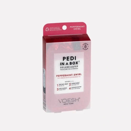 Voesh Pedi in a Box 4-in-1 - Peppermint Swirl