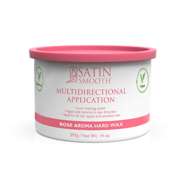 Satin Smooth - Wax Pot - Rose Wax 14oz.