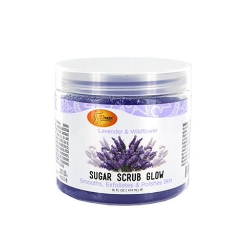 Spa Redi - Sugar Scrub Glow - Lavender & Wildflower 16oz