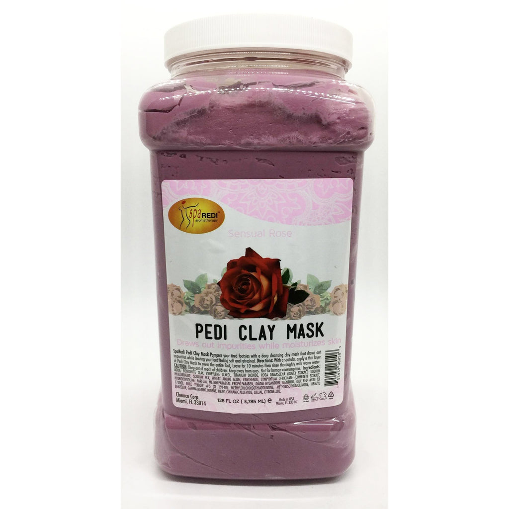 Spa Redi - Clay Mask - Sensual Rose 128oz – Queen Nails & Beauty Supplies