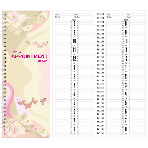 Berkeley Salon Appointment Book 2-Column 150-Pages