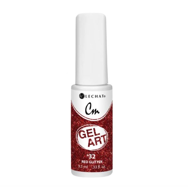 Lechat - CM Gel Art - 32 Red Glitter .3oz