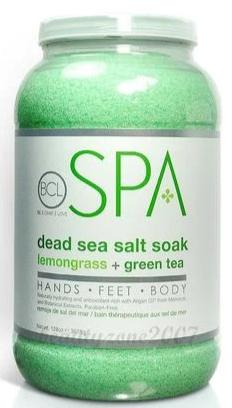 BCL Spa - Lemongrass + Green Tea - Dead Sea Salt Soak 128oz