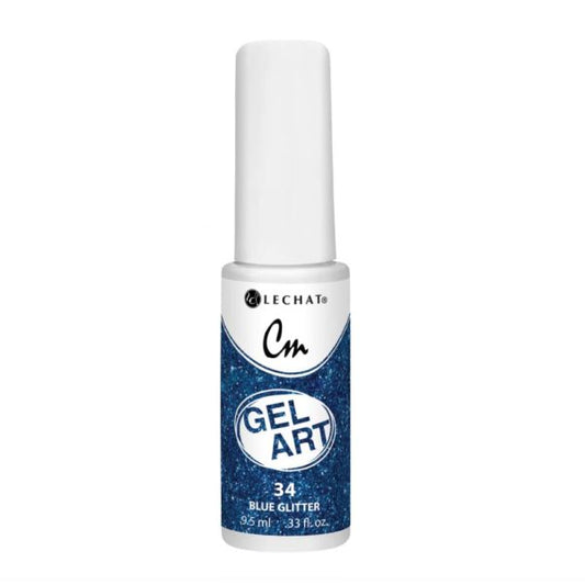 Lechat - CM Gel Art - 34 Blue Glitter .3oz