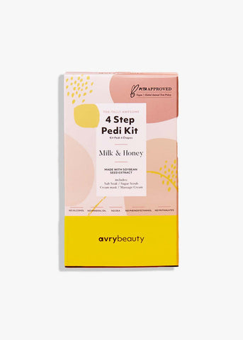 Avry - 4 Step Pedi Kit - Milk & Honey