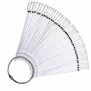 Polish Display Fan - Clear 50pc