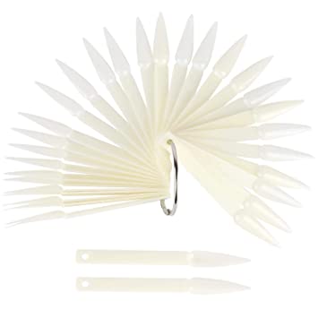 Polish Display Fan - Natural Stiletto 50pc