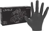 Level 3 - Black Nitrile Gloves 100pc - Small