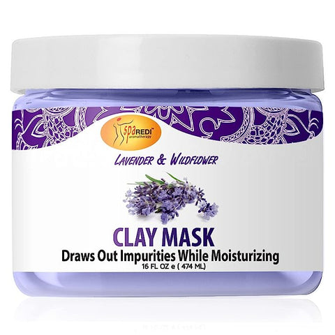 Spa Redi - Clay Mask - Lavender & Wildflower 16oz