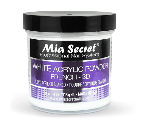 Mia Secret - Acrylic Powder - White (French & 3D) 4oz