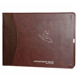 Daniel Stone 8-Column Refillable Leather Appointment Book | Burgundy-Brown 200-Pages
