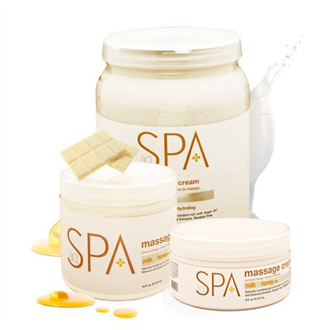 BCL Spa - Milk + Honey w/ White Chocolate - Massage Cream 64oz