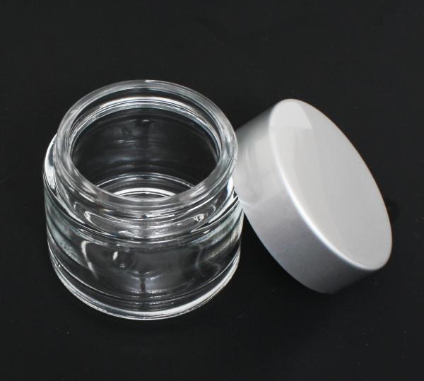Ultra Clear Glass Jar with Aluminum Cap | 1.3oz