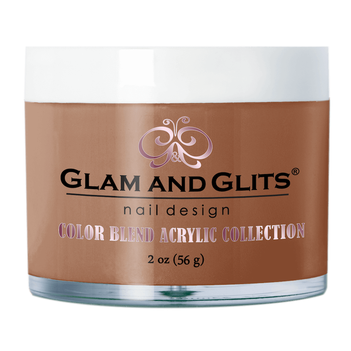 Glam And Glits - Color blend Acrylic Powder - BL3052 Cover Cocoa 2oz