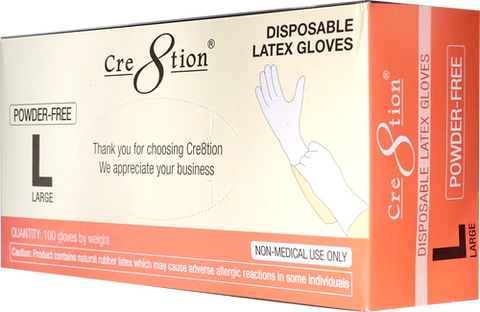 Cre8tion Latex Gloves - Large