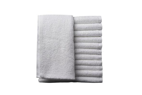 Partex - Salon Towels: Snow White 13” x 13"(12pc)