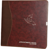 Daniel Stone 6-Column Refillable Leather Appointment Book | Burgundy-Brown 200-Pages