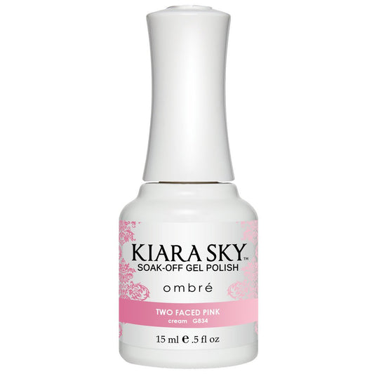 Kiara Sky Ombre' (MOOD) - 834 Two Faced Pink (Gel)(Limited)