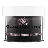 Glam And Glits - Color Blend Acrylic Powder - BL3048 Black Mail 2oz